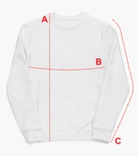Größentabelle Sweatshirt