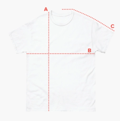 Größe ermitteln Klassik T-Shirt